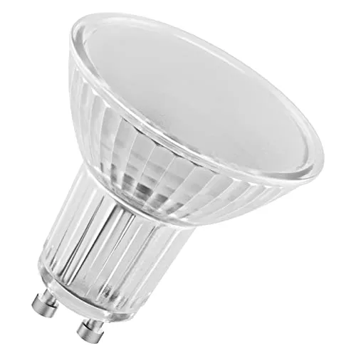 OSRAM LED-Reflektorlampen mit GU10 Sockel | energiesparend, langer Lebensdauer 15.000 H, Abstrahlwinkel 36°, kalt weiß | PAR16 49 120 ° 6.9 W/4000 K GU10
