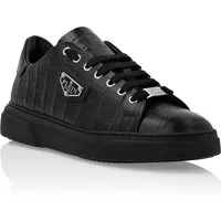 Sneaker Iconic Plein mit Crocco Print - Stylische Low-Top-Sneakers aus hochwertigem Nappaleder, ausgestattet mit rutschfester Gummisohle und herausnehmbarer Einlegesohle für optimalen Tragekomfort.