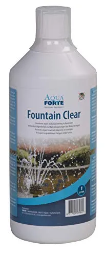 Produktbild AquaForte Fountain Clear 1 Liter, Verhindert Algen und Kalkprobleme. Geeignet für Teiche ohne Fische und Pflanzen, Reinigt die Oberfläche bei langanhaltender Wirkung