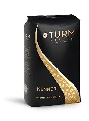 Turm Kaffee Kenner 1000 g | Schweizer Premium-Kaffeebohnen für Vollautomaten |aromatischer Schümli Kaffee mit Nuss- & Karamellnoten |ausgewogene Arabica-Robusta-Mischung | geröstet in der Schweiz