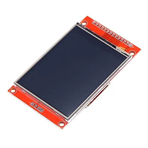 LCD-Anzeige, 2,8 Zoll 240x320 SPI TFT-LCD-Panel Anzeigemodul mit Seriellem Port und PCB-Platte ILI9341 5V / 3,3V
