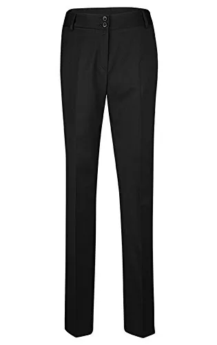 GREIFF Größe 36 Corporate Wear Basic Damen Hose Slim Fit Schwarz Modell 1358