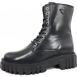 Palpa Schnürstiefelette Schwarz - Eleganz und Komfort für Damen - Wanderschuhe mit robustem Leder, seitlichem Reißverschluss und rutschhemmender Laufsohle für besten Halt und Stil. Ideal für Büro, Freizeit und besondere Anlässe.