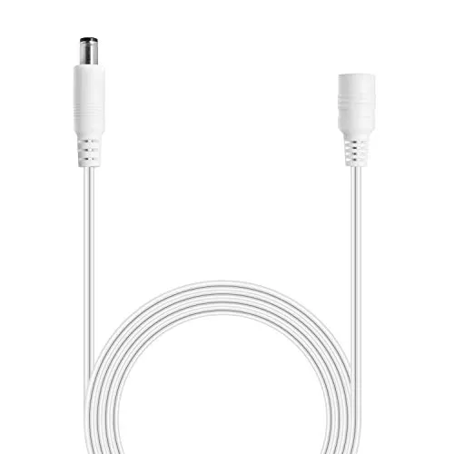Wicked Chili 5m DC Verlängerungskabel kompatibel mit Philips HUE Play Gradient Lightstrip Surround-Beleuchtung für Fernseher, Kabel Strom Verlängerung für Netzteil S020YM2400083, weiß