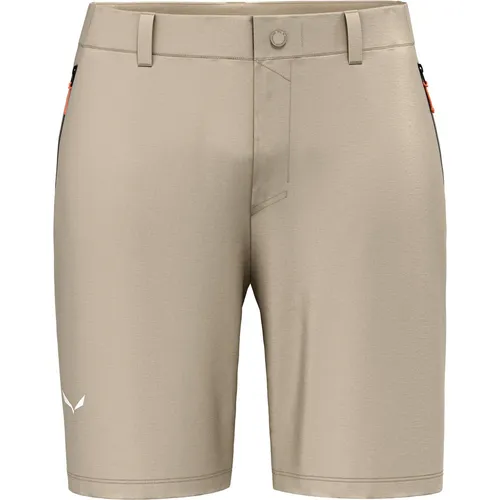 Salewa Herren Puez Talveno DST Shorts - Beige (Größe M) - Wanderhosen aus leichtem, windabweisendem Vier-Wege-Stretch, ideal für aktive Outdoor-Abenteuer.