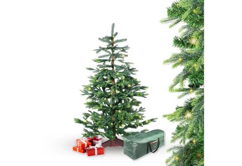Gartenpirat Künstlicher Weihnachtsbaum BonTree Fichte mit LED Beleuchtung - Hochwertiger künstlicher Weihnachtsbaum im Fichten-Look, einfach aufzubauen und stabil. Ideal für festliche Dekoration mit warmweißen LEDs und naturgetreuem Aussehen.