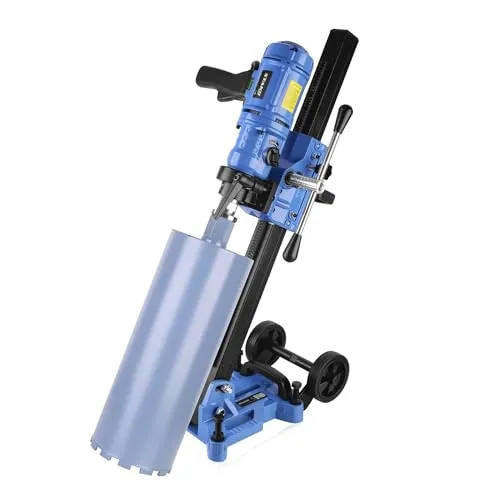 STAKO Professionelle handgeführte Diamant-Kernbohrmaschine mit neigbarem Bohrständer – Max. Bohrdurchmesser Ø202mm – 2100W Motor – 3-Gang-Getriebe – für Beton – 2730U/min – für Nass & Trockenbohrungen