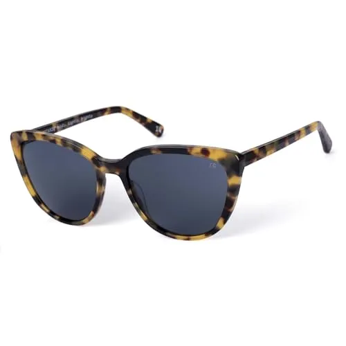 BOTANIQ Cat Eye Azetat Brille in Braun für Damen, optional mit Sehstärke (Modell BIS-7004-102)