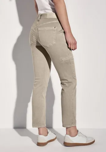 STREET ONE Cargojeans mit Stretch beige 33 in beige von Street One