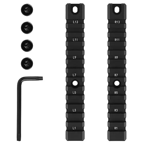 ToopMount Picatinny Schienenmontageset G36 2-teilige Lange Schiene 20mm Picatinny Schiene Handschutzhalterung Jagdzubehör Outdoor-Sportspiele Picatinny Schiene