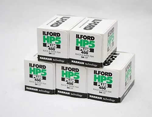 Ilford HP5 + Schwarz-Weiß-Film, 24 exp, Multipack 5