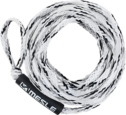 Mesle Schlepp-Leine Pro 4P 60' für Wassersport Tubes und Schleppreifen, mit Schwimmer, Zug-Seil für 4 Personen Towable, Länge 18,3 m