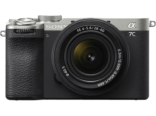 Sony A7C II Silber + 28-60mm f 4-5.6 - Kompakte Systemkamera mit 33 MP Vollformat-Sensor, ideal für Landschafts- und Porträtfotografie sowie 4K-Videos