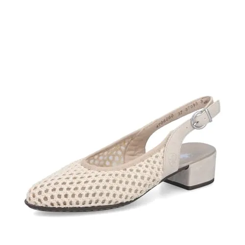 Rieker Slipper beige 39 EU – Bequeme Schuhe für jeden Tag - Modischer Slipper in Größe 39 EU und beigem Farbton, ideal für den Alltag. Der Materialmix sorgt für hohen Tragekomfort und eine optimale Passform.