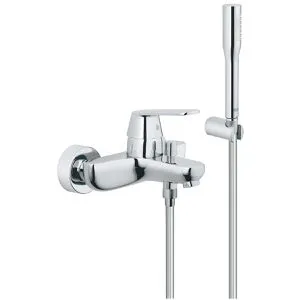 Grohe Eurosmart Cosmopolitan Wannenarmatur 32832000 - Armaturen mit Brausegarnitur, langlebige GROHE StarLight Oberfläche und Grohe DreamSpray für gleichmäßige Wasserverteilung, ideal für ein komfortables Duschvergnügen.