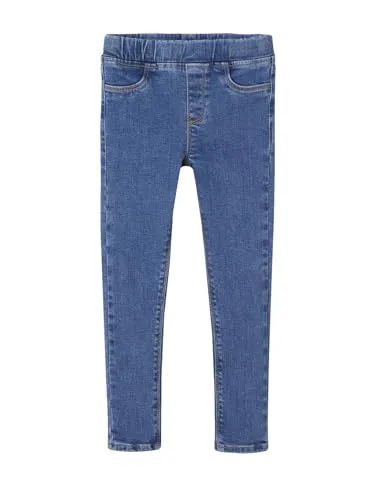 Vertbaudet Mädchen Jeggings Basic, Bundweite verstellbar Blue Stone 110
