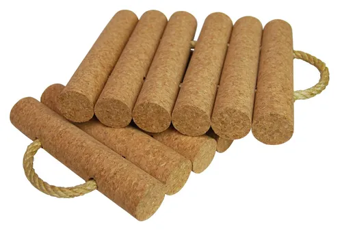 Topfuntersetzer aus 6 Korkrollen – Hitzeschutz & Pfannenschutz, 21×17 cm