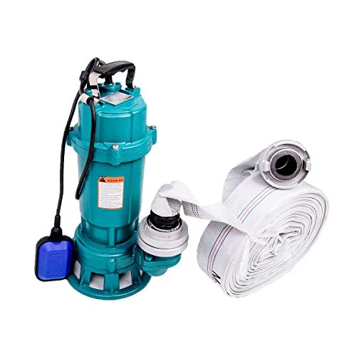 IBO Tauchpumpe 1100W mit Schneidwerk und 20m Schlauch Set - Leistungsstarke Wasserpumpe für effiziente Entwässerung, ausgestattet mit einem robusten Schneidwerk und einem praktischen 20m Schlauch für vielseitige Anwendungen.