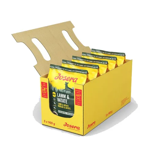 g Josera Lamm und Batate Getreidefreie Rezeptur Trockenfutter Hunde 5 x 900
