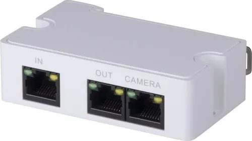 Dahua PFT1300 PoE Extender - 300m Reichweite, 3 Ports - Sonstige Netzwerkartikel mit 300m Übertragungsreichweite, 3 PoE-Ports und ideal für den Anschluss von bis zu 2 Kameras über ein UTP-Kabel.