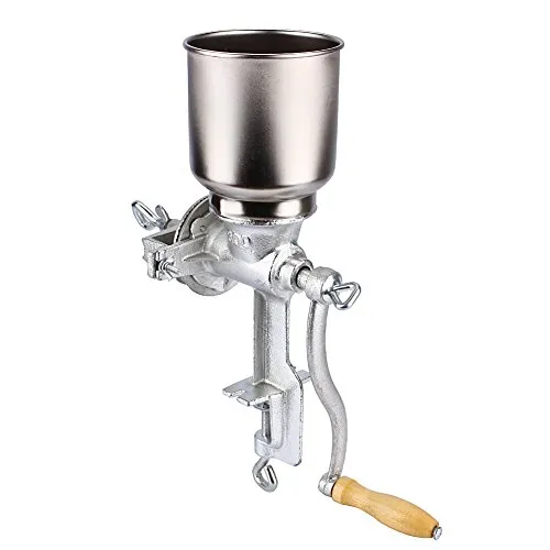 Getreidemühle manuell mit Tischklemme, Gusseisen, für Mais, Kaffee