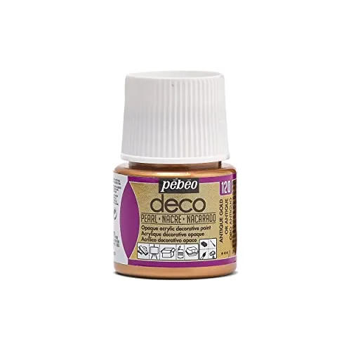 Pebeo Deco Pearl, Gold antik, 45 ml
