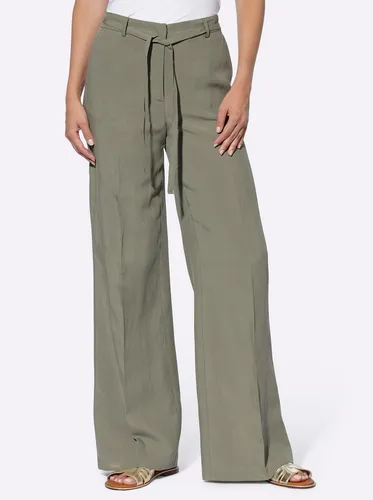 Produktbild heine Jerseyhose Leinenhose 79 cm Innenbeinlänge, khaki