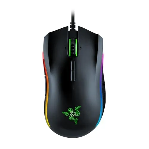 RAZER Mamba Elite Gaming-Maus - Ergonomische Gaming-Maus mit 16.000 DPI, 9 programmierbaren Tasten und 20 Razer Chroma Beleuchtungszonen für ein individuelles Gameplay-Erlebnis.