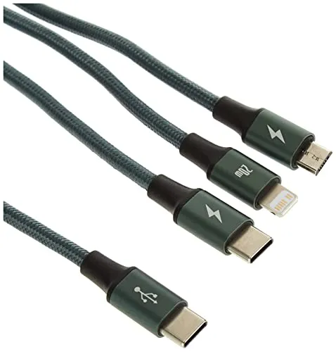Baseus Rapid Series 3-in-1 Kabel USB-C 20W 1.5m (Grün) - Kabel & Adapter - Laden Sie bis zu 3 Geräte gleichzeitig mit schnellem 20W PD-Laden und robustem Design für lange Haltbarkeit.