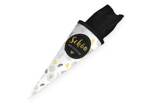 itenga Schultüte itenga Geschwister Schultüte 35cm Muster Blätter S