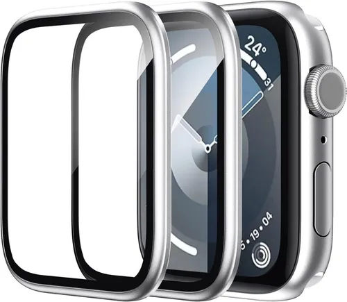 Apple Watch Series 9/8/7 41mm Displayschutzfolie mit Titan Rahmen