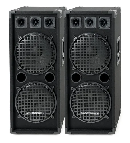 McGrey DJ-2222 Partykeller/DJ-Box Paar 2 x 1000W