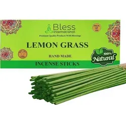 Räucherstäbchen Lemongrass Handgedippt Lemon Grass 100 Sticks (150 GM)