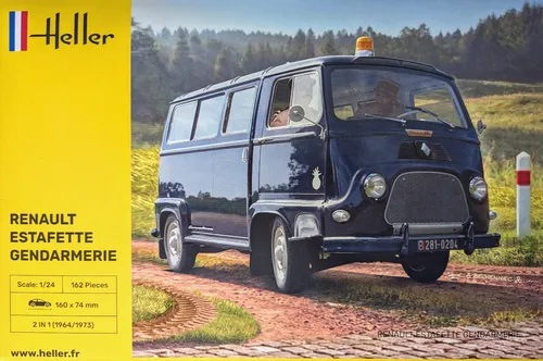 Heller 80742 RENAULT Estafette Gendarmerie 1:24 Bausatz von HELLER