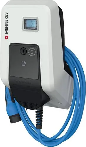 Mennekes 1386202 Wallbox AMTRON Professional+ 22 kW - Wallbox für halböffentliche Bereiche, eichrechtskonform mit integrierten LTE-Funkmodem für Monitoring und Abrechnung, ideal für Firmen- und Kundenparkplätze.