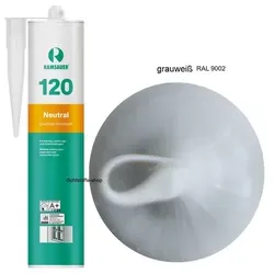 Ramsauer 120 Neutral grauweiß 1K Silikon Dichtstoff 310ml Kartusche