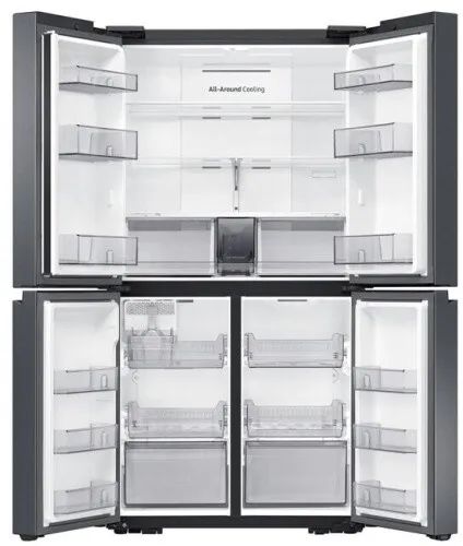 Samsung Kühl-Gefrier-Kombination (French-Door, EEK E, 649 Liter) - Kühlschrank mit großzügigem 649 Liter Volumen, ideal für Familien und bietet optimalen Platz für frische Lebensmittel.