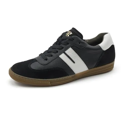 Paul Green Damen Sneaker - Stilvolle Low-Top Schnürschuhe in Schwarz - Damen-Sneaker aus hochwertigem Leder mit TENCEL Fasern, ideal für Freizeit und Alltag. Bequeme flache Sohle und modisches Design für jeden Anlass.