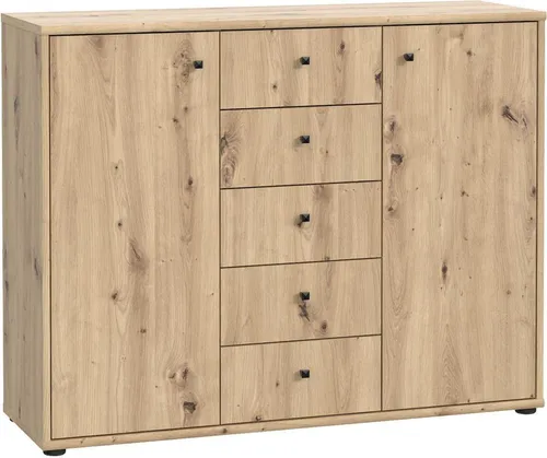 Kommode >Tembi< in Artisan Eiche – 108,8x85,5x34,8cm