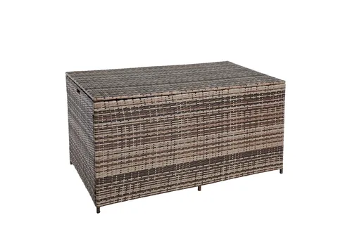 ESTEXO Polyrattan Auflagenbox XXL – 870 Liter Kissenbox für Garten und Terrasse - Geräumige Polyrattan Auflagenbox mit 870 Litern Volumen, ideal zur Aufbewahrung von Kissen und Decken. UV- und witterungsbeständig, mit sanfter Gasdruckfeder für müheloses Öffnen.