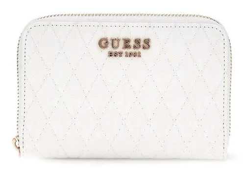 Guess Geldbörse SLG Medium Zip Around Wallet in weiß von GUESS