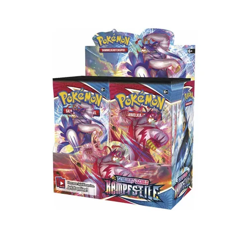 Pokemon Schwert & Schild Serie 5 - Kampfstiele Display mit 36 Boostern - Sammelkartenspiele: Booster Packs, entdecke die neuesten Karten und strategischen Möglichkeiten für dein Deck!