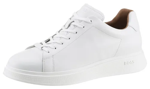 BOSS Bulton_Runn_It_N Sneaker - Sportlicher Freizeitschuh in Weiß mit BOSS-Markenlabel, aus hochwertigem Leder und herausnehmbarer Innensohle – perfekt für jeden Anlass!