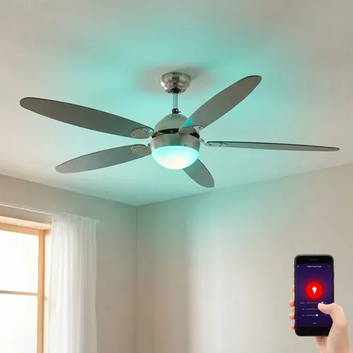 Deckenventilator mit App- und Sprachsteuerung, 3 Geschwindigkeitsstufen