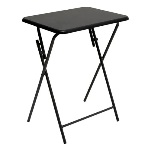 Klapptisch 48 x 38 cm – Metallkonstruktion in Schwarz - Tische & Stehtische: Praktischer Klapptisch mit robuster Metallkonstruktion, ideal für kleine Räume und vielseitige Nutzung.