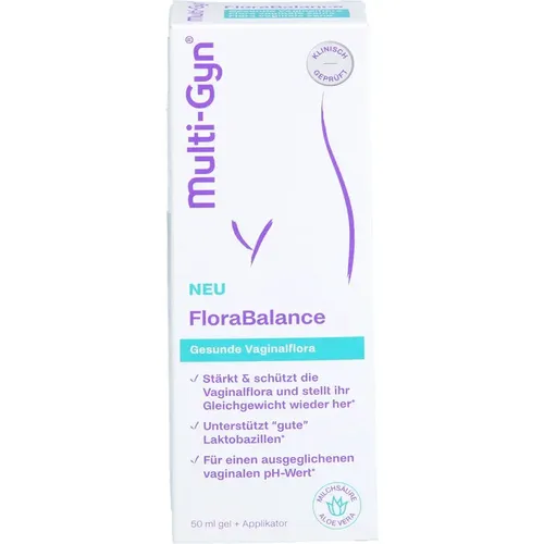 Multi-gyn Florabalance Vaginalgel 50 ml - Vaginaltherapeutika zur Unterstützung der natürlichen Flora, hilft bei Beschwerden und sorgt für ein angenehmes Gefühl.