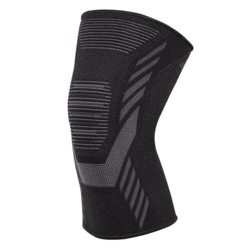 König Design Kniebandage für Damen/Männer, Kompression Kniestütze für Meniskusriss, Arthritis, Linddert Kniescherzen, ACL, Laufen, Gewichtheben, Basketball, Volleyball, Sport, Schwarz (L)