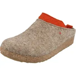Haflinger Grizzly Speed Torf EU 40 - Bequeme Hausschuhe aus Wollfilz mit anatomisch geformtem Kork-Latex-Fußbett, ideal für optimalen Komfort und Haltung im Homewear-Bereich.