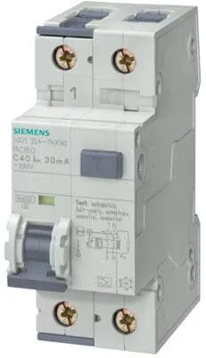 Original Siemens 5SU1 354-7KK10 Leitungsschutzschalter - Leistungsschalter Typ A (PSE/SSF), ideal für sicheren Stromschutz mit 30mA und 10kA, perfekt für Wohn- und Gewerbeinstallationen.