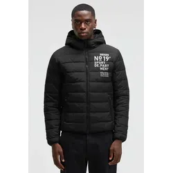 Outdoorjacke CAMP DAVID, Damen, Gr. S, schwarz, Material: 100% Polyester, Futter: 100% Polyester, Füllung: 100% Polyester, bedruckt, bestickt, regular fit normal, eingesetzt elastischer Bund, Jacken Outdoorjacke, mit Elastikbündchen